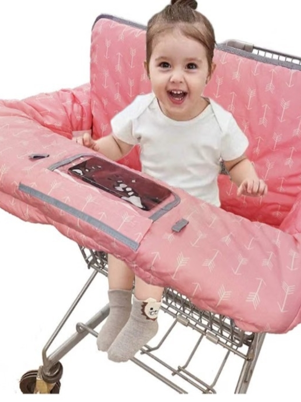 ICOPUCA Shooping Cart Cover for Baby Pink